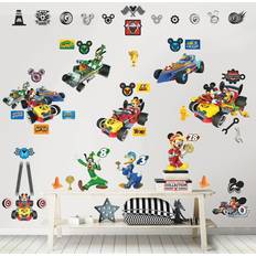 Walltastic Disney Vægdekorationer Walltastic Mickey Mouse Roadster Racers 45613