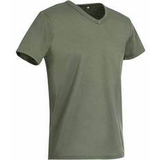 Stedman Grøn - S T-shirts & Toppe Stedman Ben V-neck T-shirt - Military Green