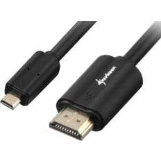 Sharkoon HDMI-kabler Sharkoon HDMI - Micro HDMI 1.5m