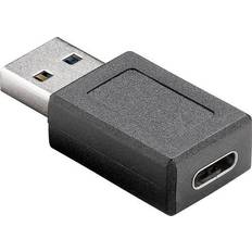 Hvid - Kabeladaptere Kabler Goobay SuperSpeed USB A - USB C M-F Adapter