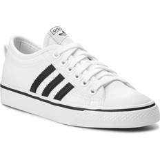 Adidas 50 - Syntetisk - Unisex Sneakers adidas Nizza M - Ftwr White/Core Black/Ftwr White