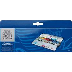 Akvarelmaling Winsor & Newton Cotman Watercolours Metal Sketchers Box 24 Half Pans