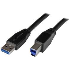 PVC - USB-kabel Kabler StarTech Active USB A-USB B 3.0 10m