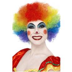 Korte parykker Kostumer Smiffys Rainbow Crazy Clown Wig