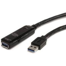 Nikkel - USB A-USB A - USB-kabel Kabler StarTech USB A-USB A 3.0 10m