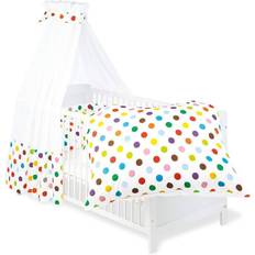 Pinolino Prikker Børneværelse Pinolino Textile Set for Cot Bed Dots 4pcs