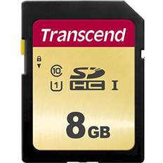 Transcend 8 GB - USB 2.0 Hukommelseskort & USB Stik Transcend 500S SDHC Class 10 UHS-I U1 95/60MB/s 8GB