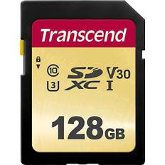 Transcend 128 GB Hukommelseskort Transcend 500S SDXC Class 10 UHS-I U3 V30 95/60MB/s 128GB