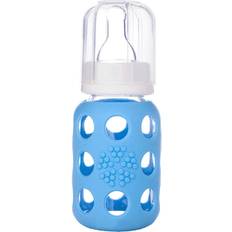 Lifefactory Blå Babyudstyr Lifefactory Glass Baby Bottle 120ml