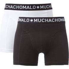 Muchachomalo Underbukser Muchachomalo Solid Boxershorts 2-pack - Black/White