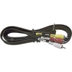 3,5 mm - RCA-kabler Wentronic 3RCA-3.5mm Angled 1.5m