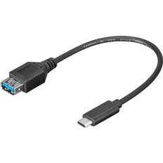 Han – Hun - USB-kabel Kabler Goobay USB A - USB C 3.0 M-F 0.2m
