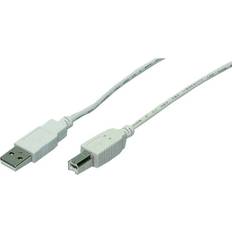 USB A-USB B - USB-kabel Kabler LogiLink USB A - USB B 2.0 1.8m