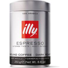 illy Ground Espresso Dark Roast Coffee 250g 1pack