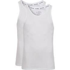 Calvin Klein Herre - Sweatshirts Overdele Calvin Klein Modern Cotton Tank Tops 2-pk - Hvid