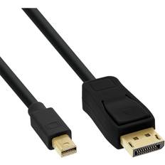 DisplayPort-Mini DisplayPort - DisplayPort-kabler - Guld InLine Gold DisplayPort - Mini DisplayPort 1.5m