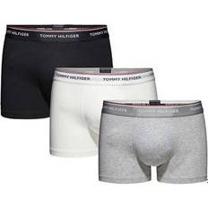 Tommy Hilfiger Hvid Tøj Tommy Hilfiger Cotton Boxer Short 3-pack - Black /Grey Heather /White