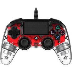 Nacon PlayStation 4 Gamepads Nacon Wired Illuminated Compact Controller - Red
