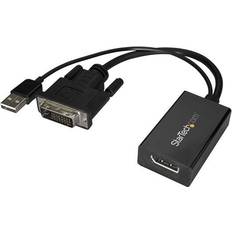 DisplayPort-kabler - Han – Hun StarTech DisplayPort-DVI/USB A M-F 0.2m