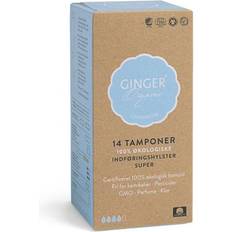 Tamponer Ginger Organic Tamponer med Indføringshylster Super 14-pack