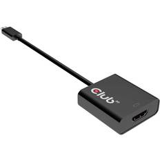 Standard HDMI-standard HDMI - USB-kabel Kabler Club 3D USB C 3.1 - HDMI 2.0 M-F 0.2m