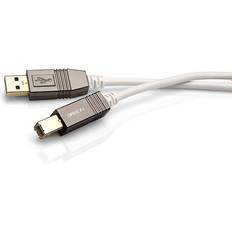 USB-kabel Kabler Argon Red Edition USB A-USB B 2.0 1m