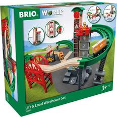 BRIO Legetøjsbil BRIO Lift & Load Warehouse Set 33887