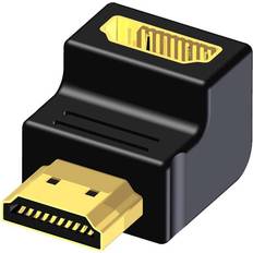 Procab Kabeladaptere Kabler Procab Basic HDMI-HDMI M-F Angled Adapter