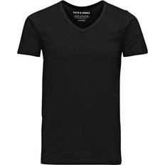 Jack & Jones Herre - S T-shirts Jack & Jones Basic V-Neck Regular Fit T-shirt - Black/Black