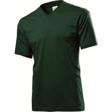 Stedman Grøn - S T-shirts & Toppe Stedman Classic V-Neck T-shirt - Bottle Green