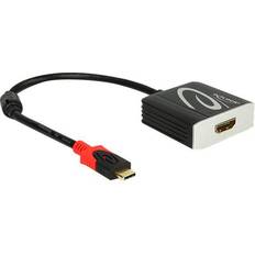 Guld - USB C-HDMI - USB-kabel Kabler DeLock USB C-HDMI M-F 0.2m