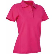 Pink - Viskose Polotrøjer Stedman Short Sleeve Polo Shirt - Sweet Pink