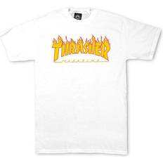 Thrasher Magazine L Tøj Thrasher Magazine Flame Logo T-shirt - Hvid