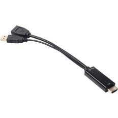 DisplayPort-kabler - Standard HDMI-standard HDMI Club 3D HDMI/USB A-DisplayPort M-F 0.2m