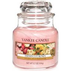 Yankee Candle Pink Brugskunst Yankee Candle Fresh Cut Roses Medium Duftlys 411g