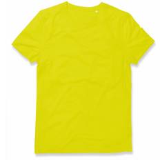 Stedman Gul T-shirts Stedman Active 140 Crew Neck Men - Cyber Yellow