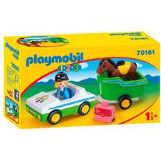 Playmobil Biler Playmobil Car with Horse Trailer 70181