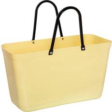 Hinza Plast Tasker Hinza Shopping Bag Large (Green Plastic) - Lemon
