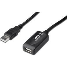 Digitus USB A-USB A - USB-kabel Kabler Digitus USB A-USB A 2.0 M-F 15m
