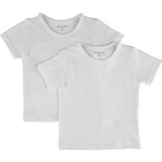 Minymo Piger Overdele Minymo T-shirt 2-Pack - Brilliant White (3932-110)