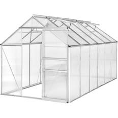 tectake Greenhouse 6.93m² Aluminium Polycarbonat