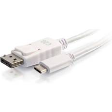 DisplayPort-kabler - Nikkel - USB C-DisplayPort C2G USB C-DisplayPort 0.9m