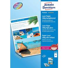 Laser Fotopapir Avery Premium A4 200g/m² 100stk