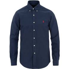 Herre - L Skjorter Polo Ralph Lauren Garment-Dyed Oxford Shirt - RL Navy