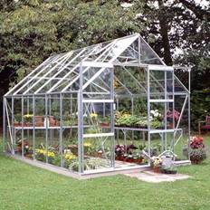 Halls Greenhouses Fritstående drivhuse Halls Greenhouses Magnum 128 9.9m² 3mm Aluminium Glas, Hærdet glas