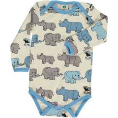 Småfolk Drenge Børnetøj Småfolk Body Elephant - Air Blue (91-3013)