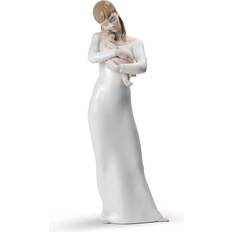 Lladro Hvid Brugskunst Lladro Goodnight My Angel Mother Dekorationsfigur 35cm