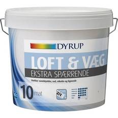 Dyrup Beton - Indendørs maling - Vægmaling Dyrup 10 Extra Blocking Vægmaling Hvid 4.5L