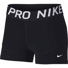 Nike Dame - XXL Shorts Nike Women Pro 3 - Black/White