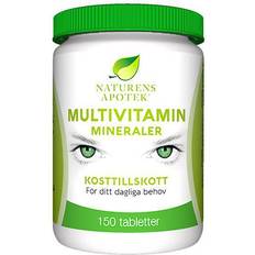 Magnesium - Multivitaminer Vitaminer & Mineraler Naturens apotek Multivitamin Mineraler 150 stk